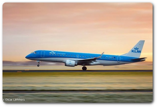 KLM Cityhopper Embraer vliegtuig
